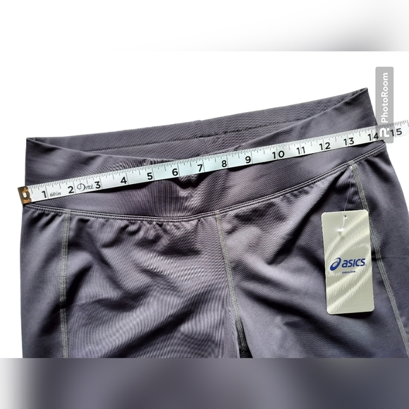 Asics women's performance active run capri gray pink size M - Picture 8 of 9